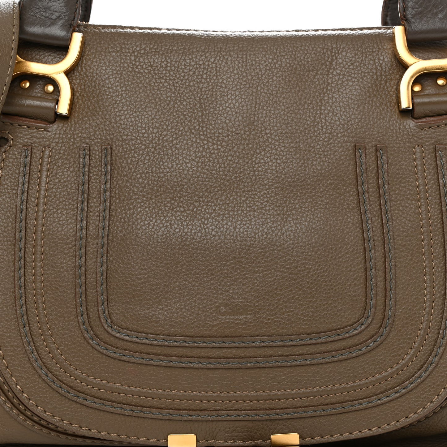 Calfskin Medium Marcie Satchel Anchor Grey