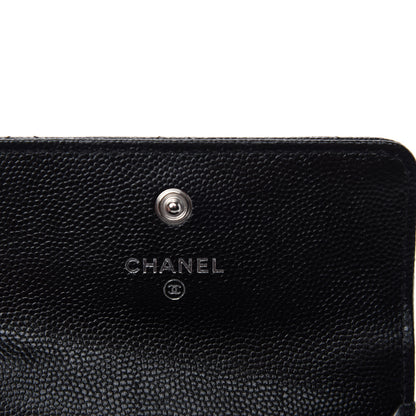 Chanel Caviar Quilted My Everything Flap Card Holder Black 6 of 8