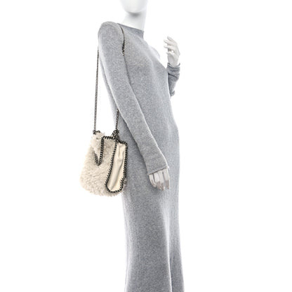 Stella McCartney Wool Fur Small Falabella Tote White 2 of 10