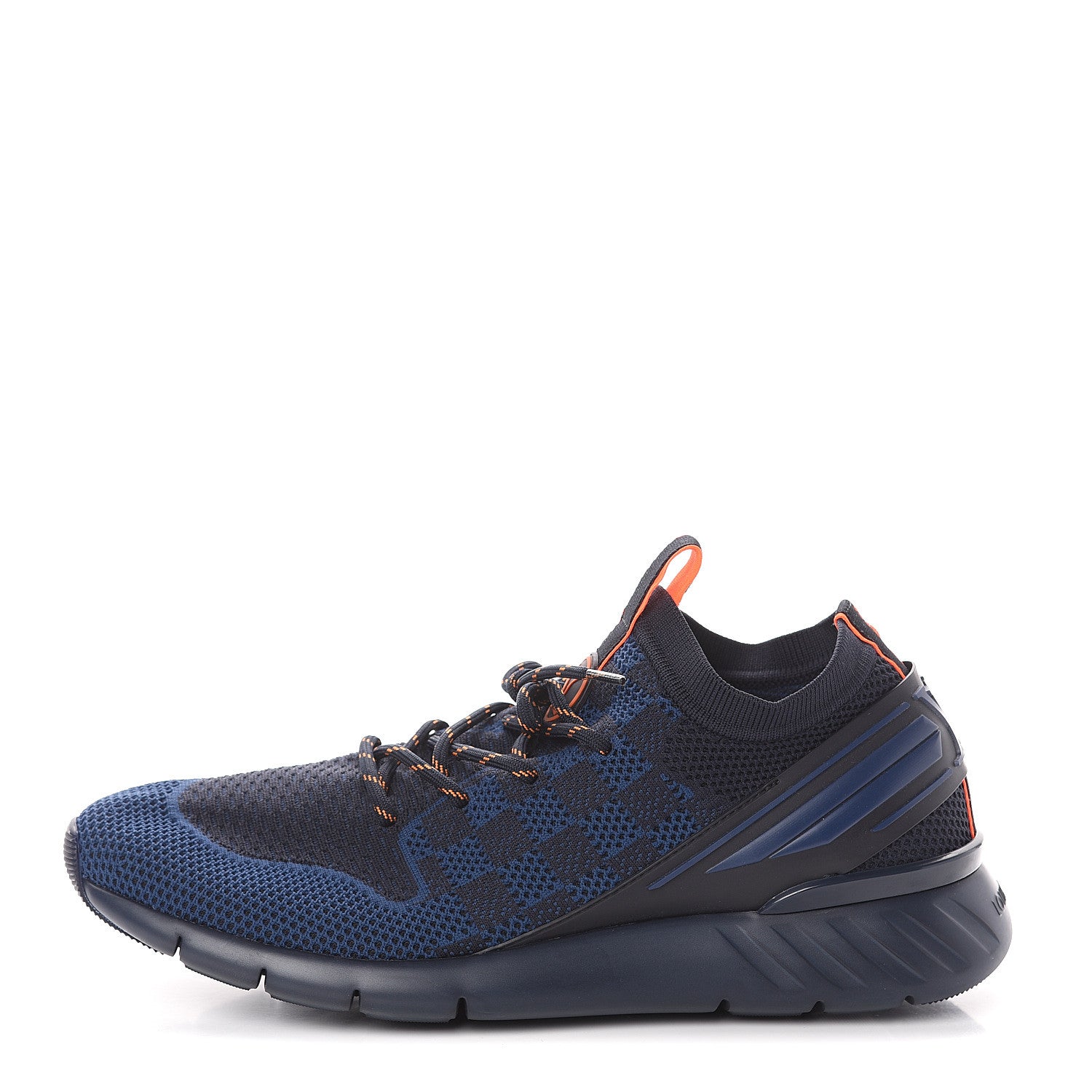Louis Vuitton Knit Damier Fastlane Sneakers 8.5 Cobalt 1 of 7
