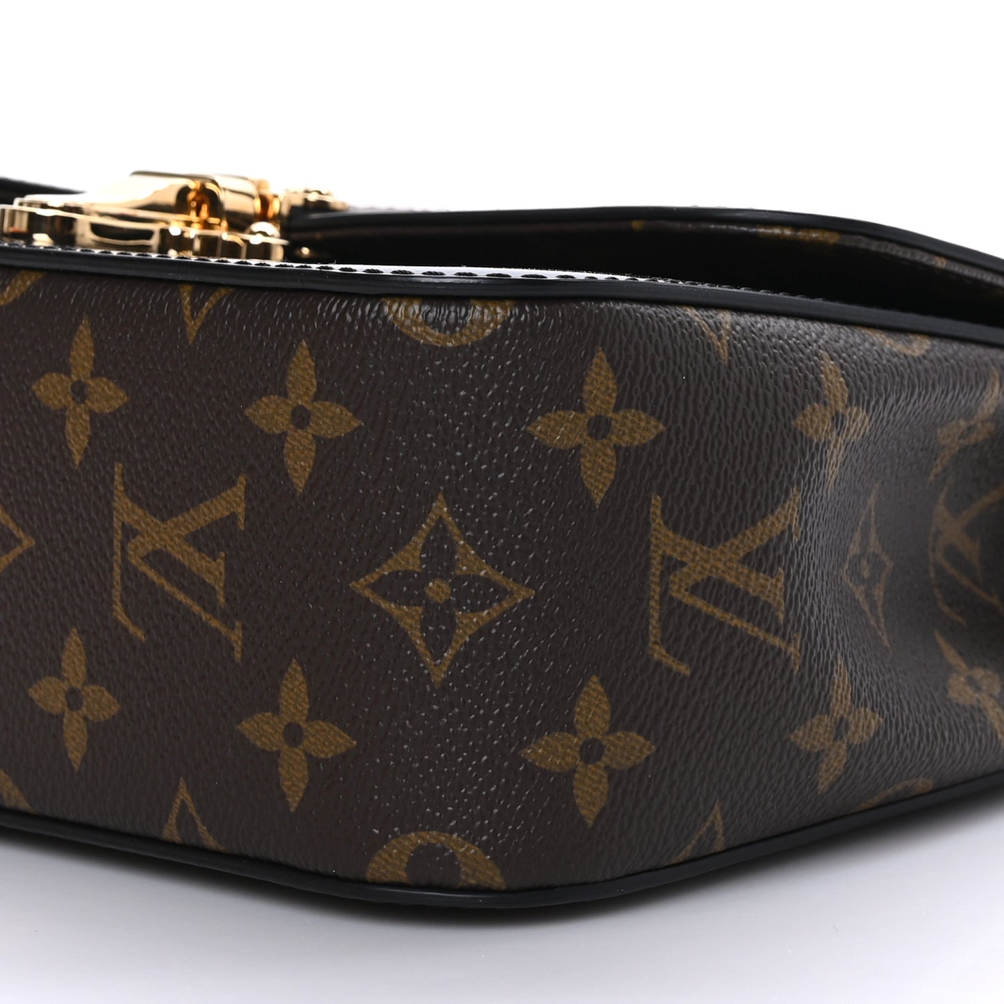 Patent Calfskin Monogram Cherrywood BB Black