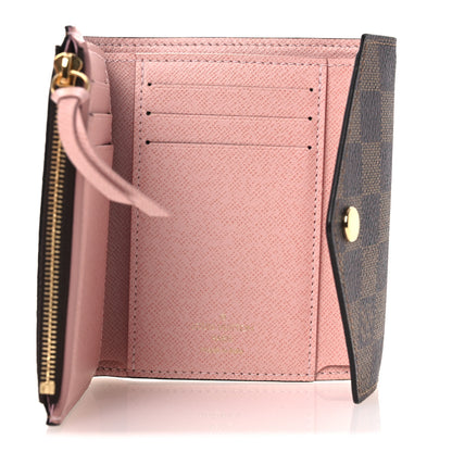Louis Vuitton Damier Ebene Victorine Wallet Rose Ballerine 5 of 7