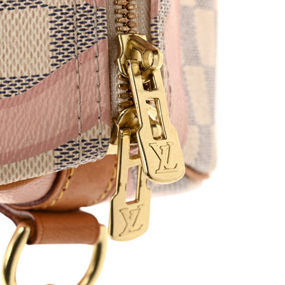 Louis Vuitton Damier Azur Tahitienne Speedy Bandouliere 30 Rose Ballerine 13 of 13