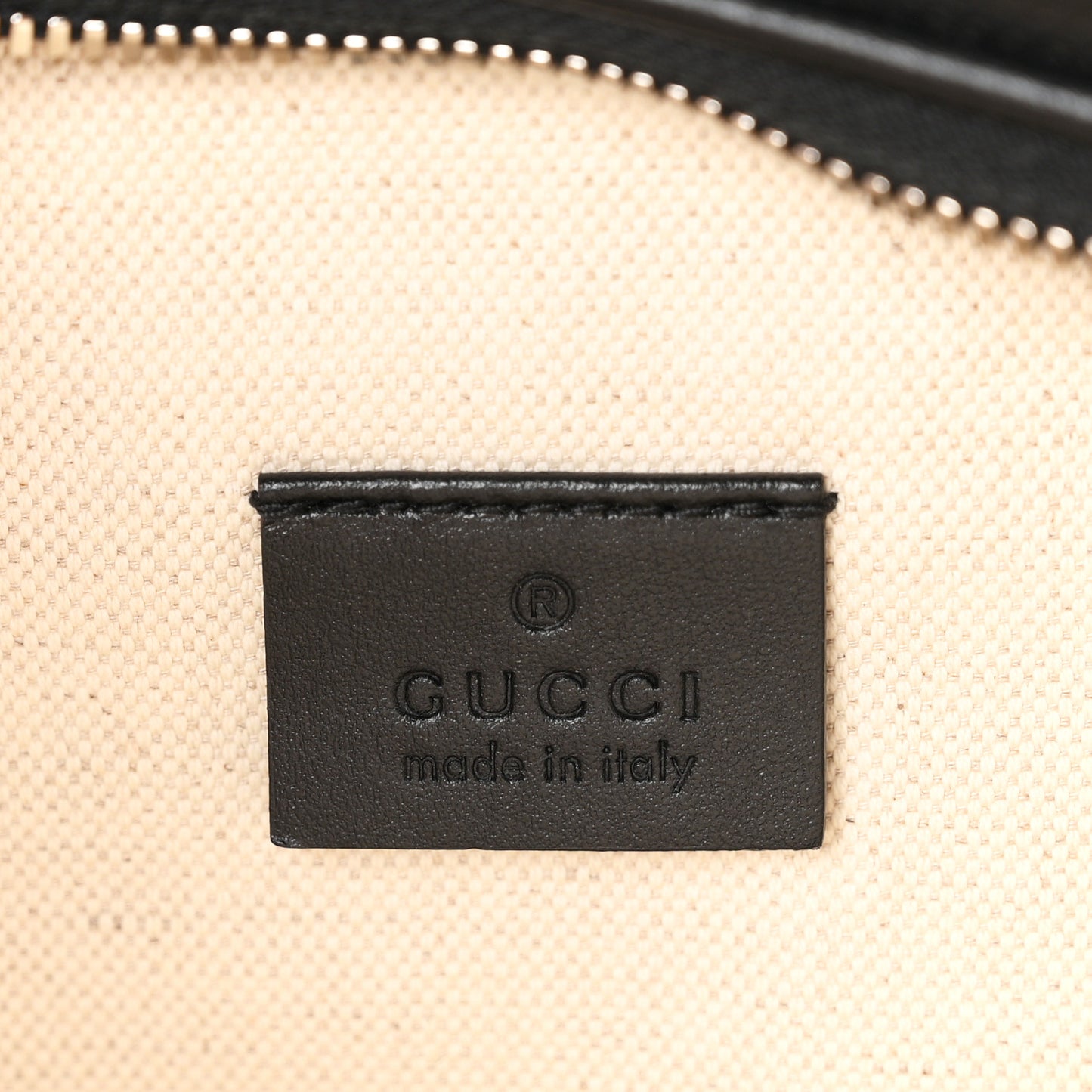 Calfskin GG Tennis Embossed Pocket Belt Bag Black