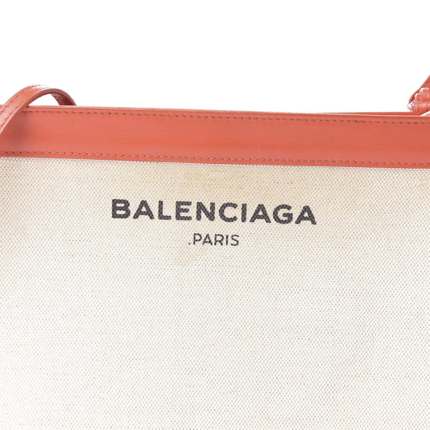 Cotton Canvas Pochette Crossbody Bag Orange