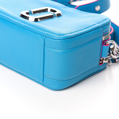 Marc Jacobs Calfskin The Softshot 21 Bright Blue 9 of 10
