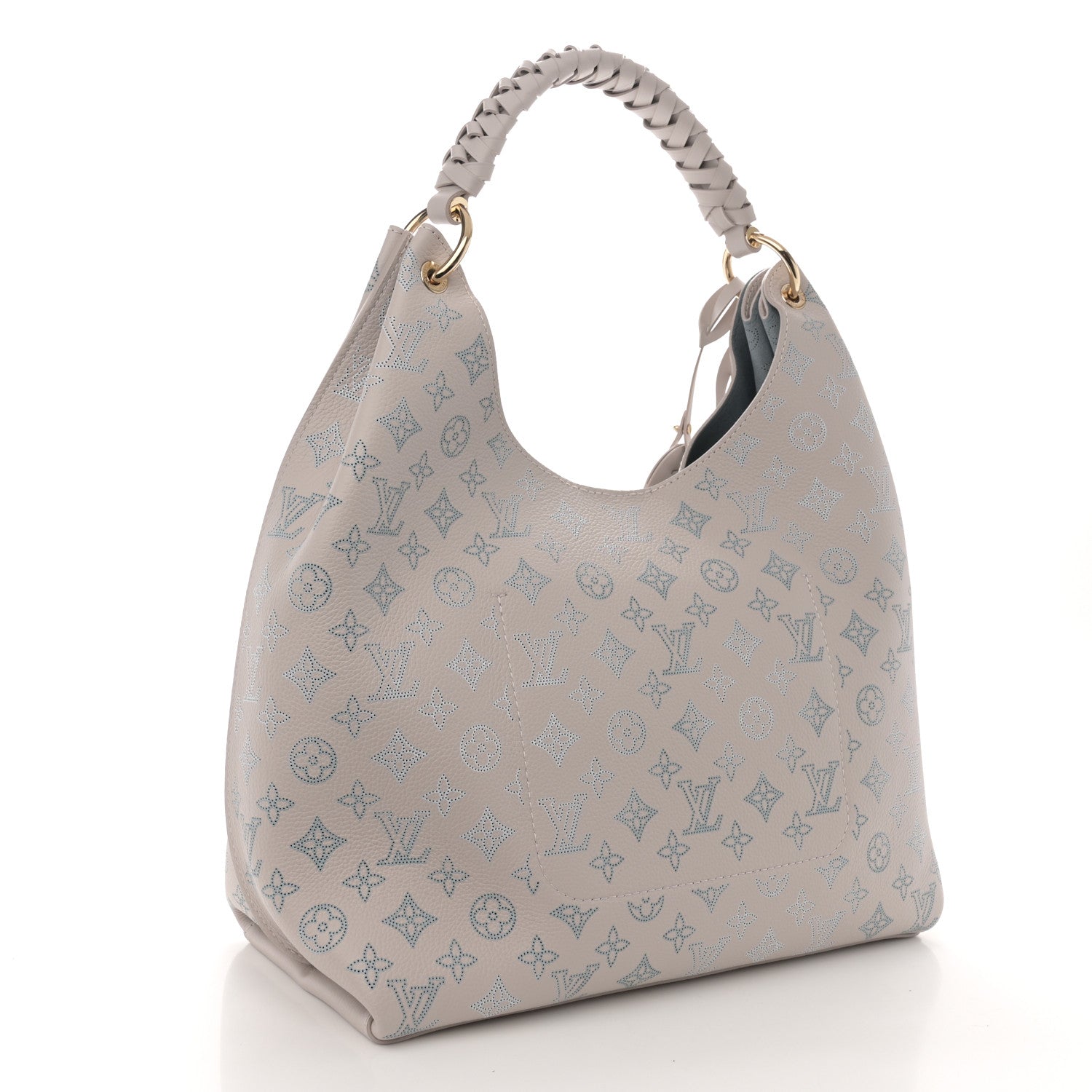 Louis Vuitton Mahina Carmel Hobo PM Brume Gray 3 of 9