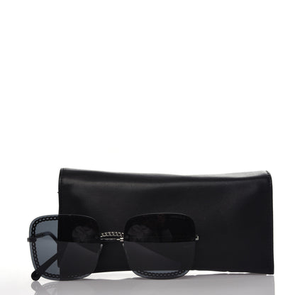 Chanel Square Removable Chain Pearl Sunglasses 4244 Black 7 of 7