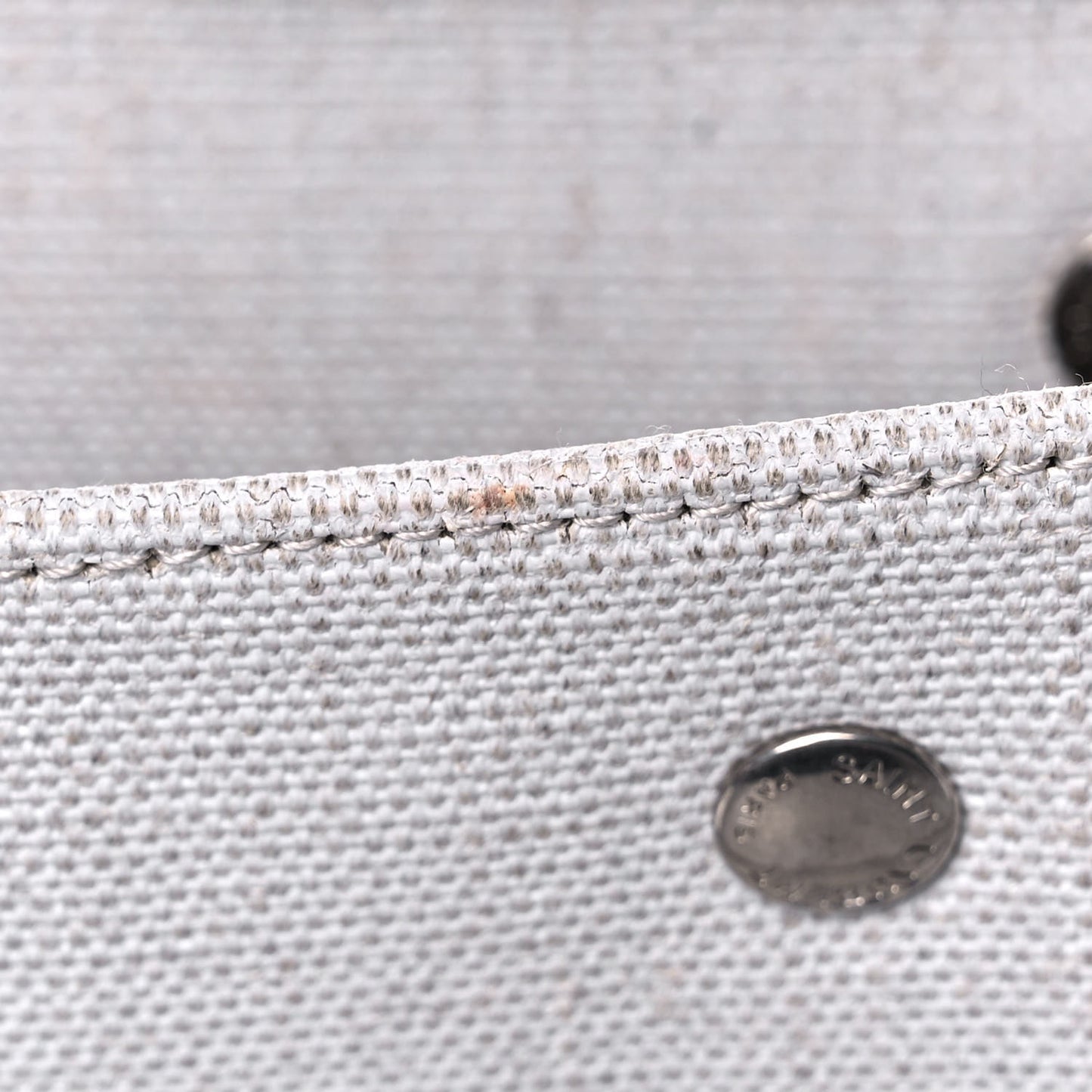 Linen Calfskin Rive Gauche Tote Optic White