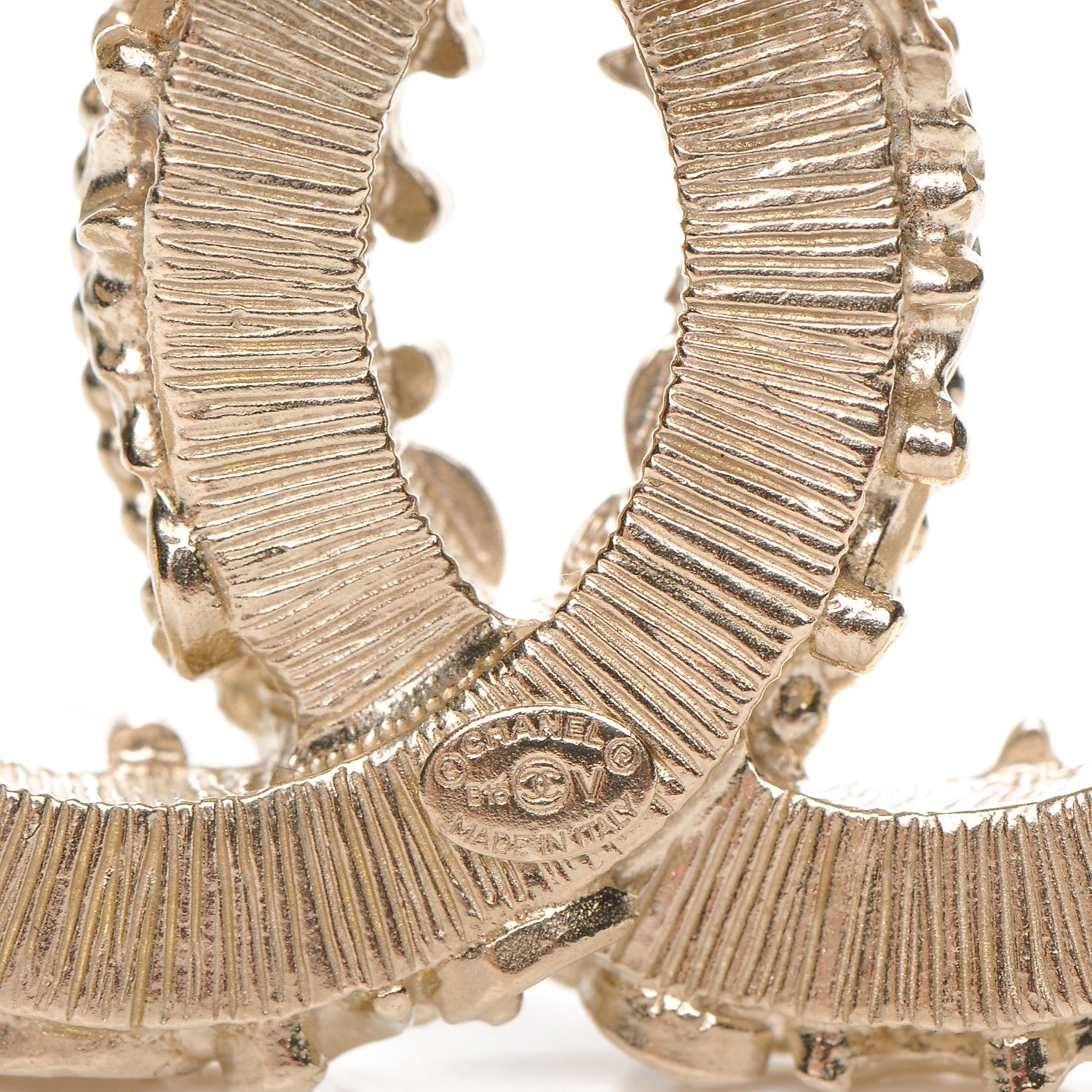 Chanel Enamel CC Baroque Brooch Black Gold 4 of 4