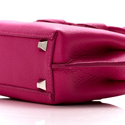 MCM Grained Calfskin X-Mini Milla Tote Beetroot Pink 10 of 10