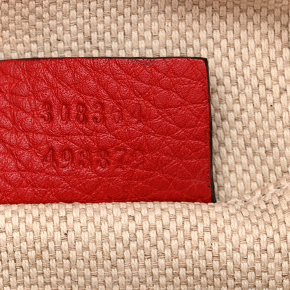 Gucci Pebbled Calfskin Small Soho Disco Bag Tabasco Red 7 of 13
