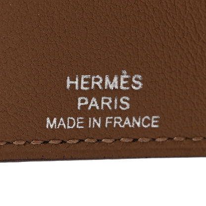 Hermes Togo Swift Verso Ulysse Nano Bag Charm Etoupe Alezan 4 of 5