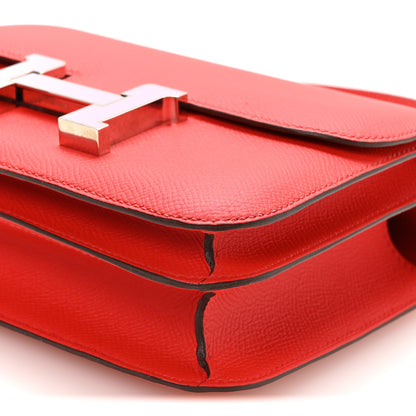 Hermes Epsom Enamel Constance 18 Rouge de Coeur Mauve Sylvestre 9 of 9