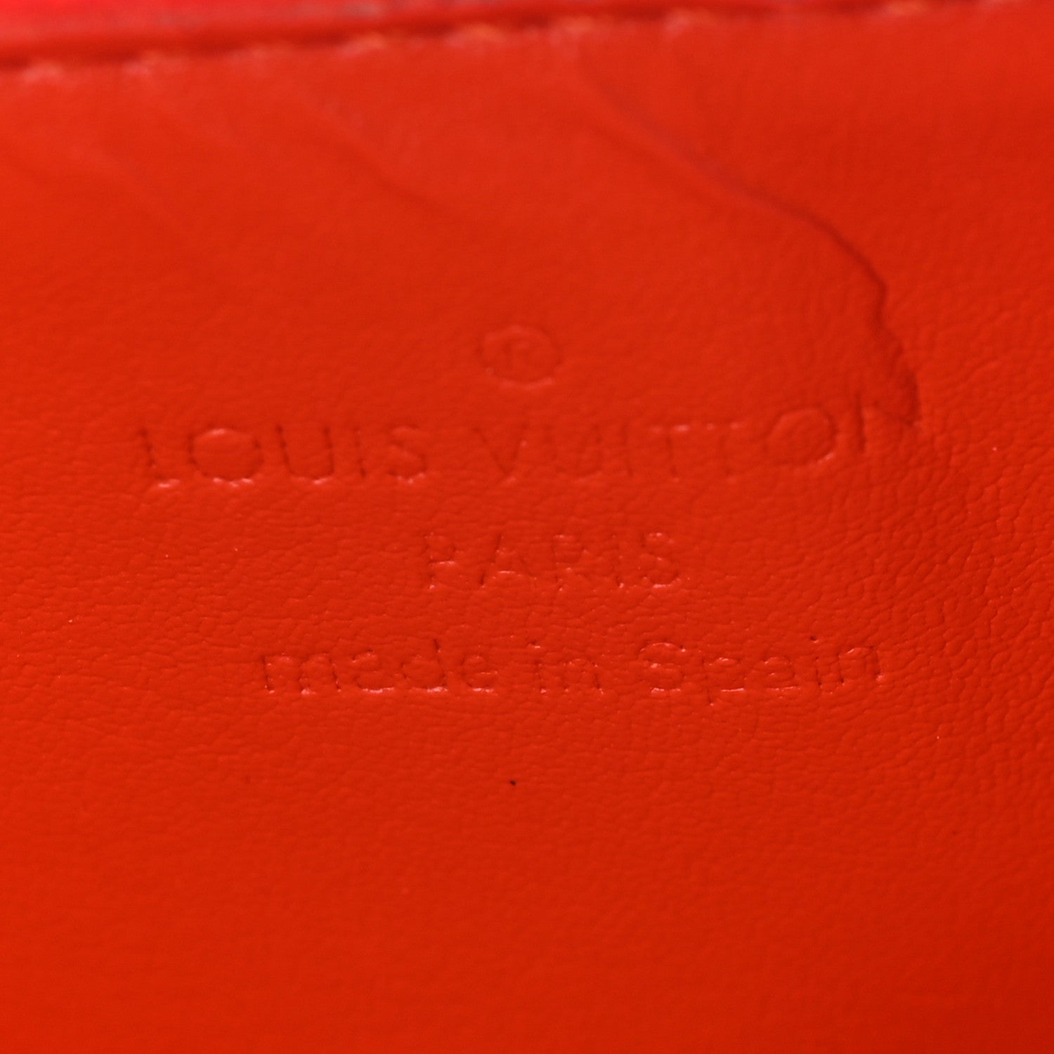 Louis Vuitton Vernis Lexington Fleurs Pochette Orange 1760490