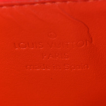 Louis Vuitton Vernis Lexington Fleurs Pochette Orange 5 of 9