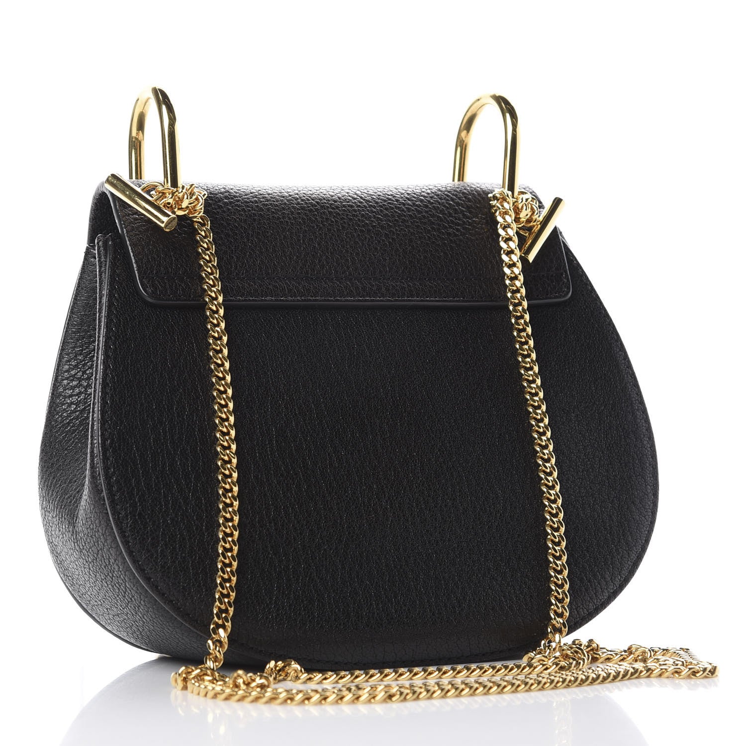Chloe Grained Lambskin Mini Drew Shoulder Bag Black 2 of 8
