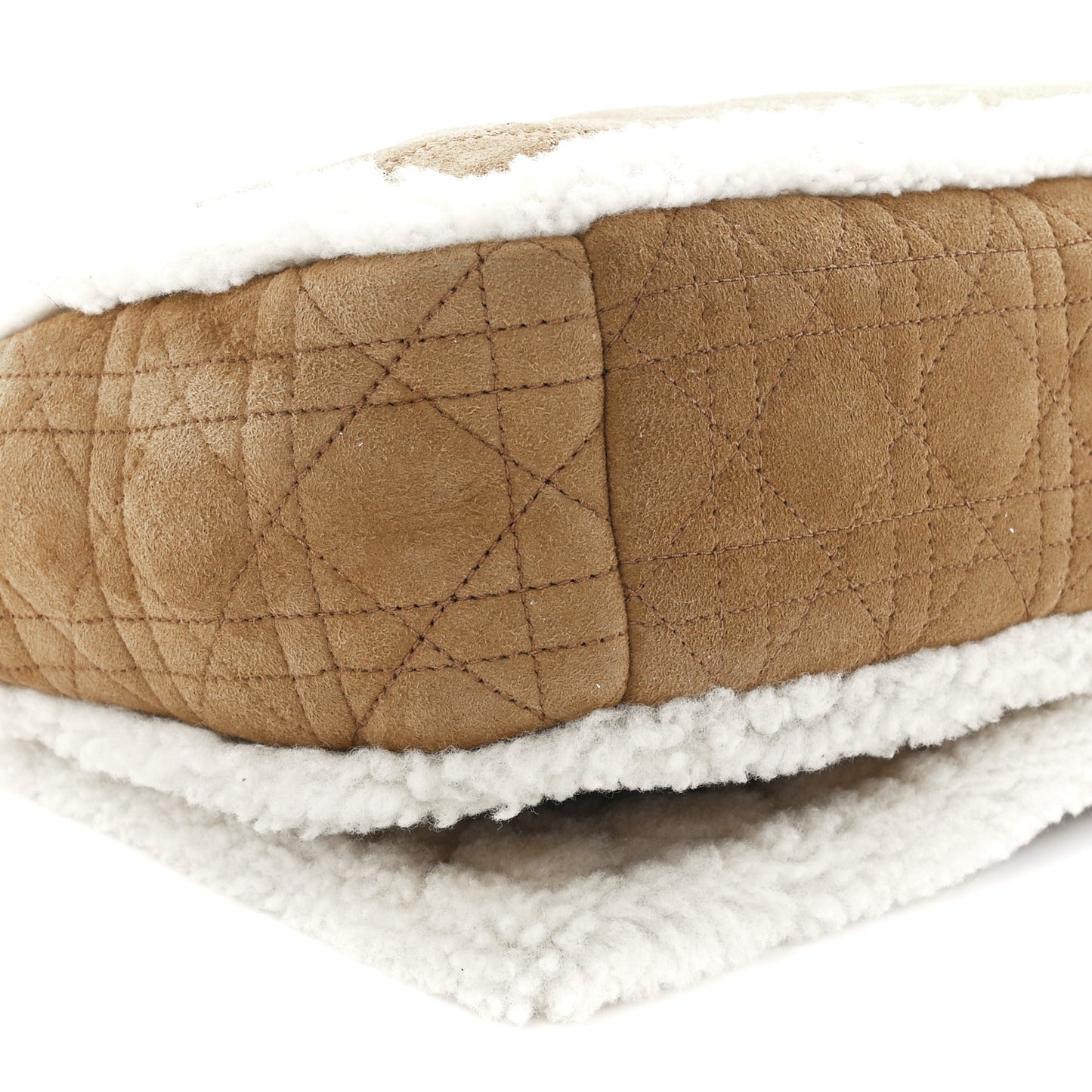 Shearling Cannage Large Caro Bag Camel