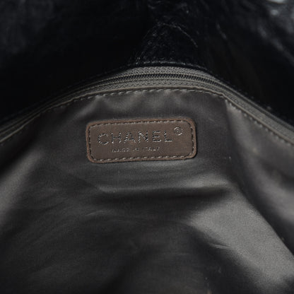 Chanel Glazed Calfskin Twisted Maxi Flap Black 7 of 11