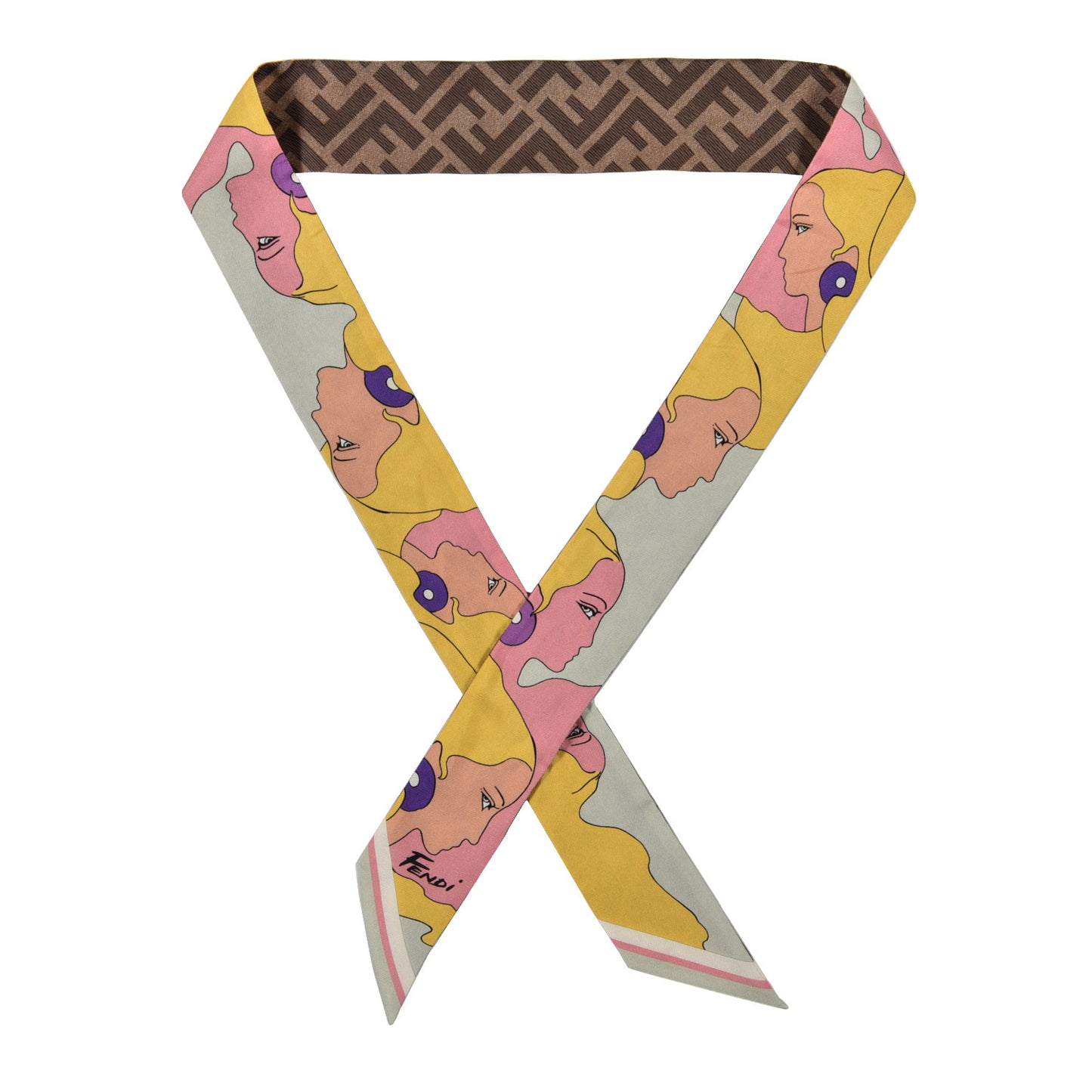 Silk Wrappy Scarf Cream Mogano