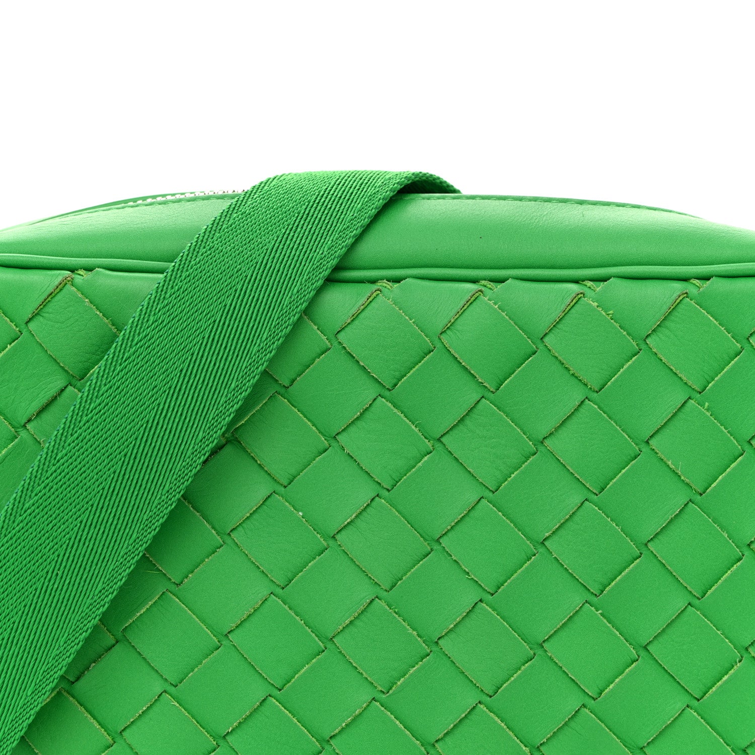 Bottega Veneta Calfskin Intrecciato Small Camera Bag Parakeet 8 of 10