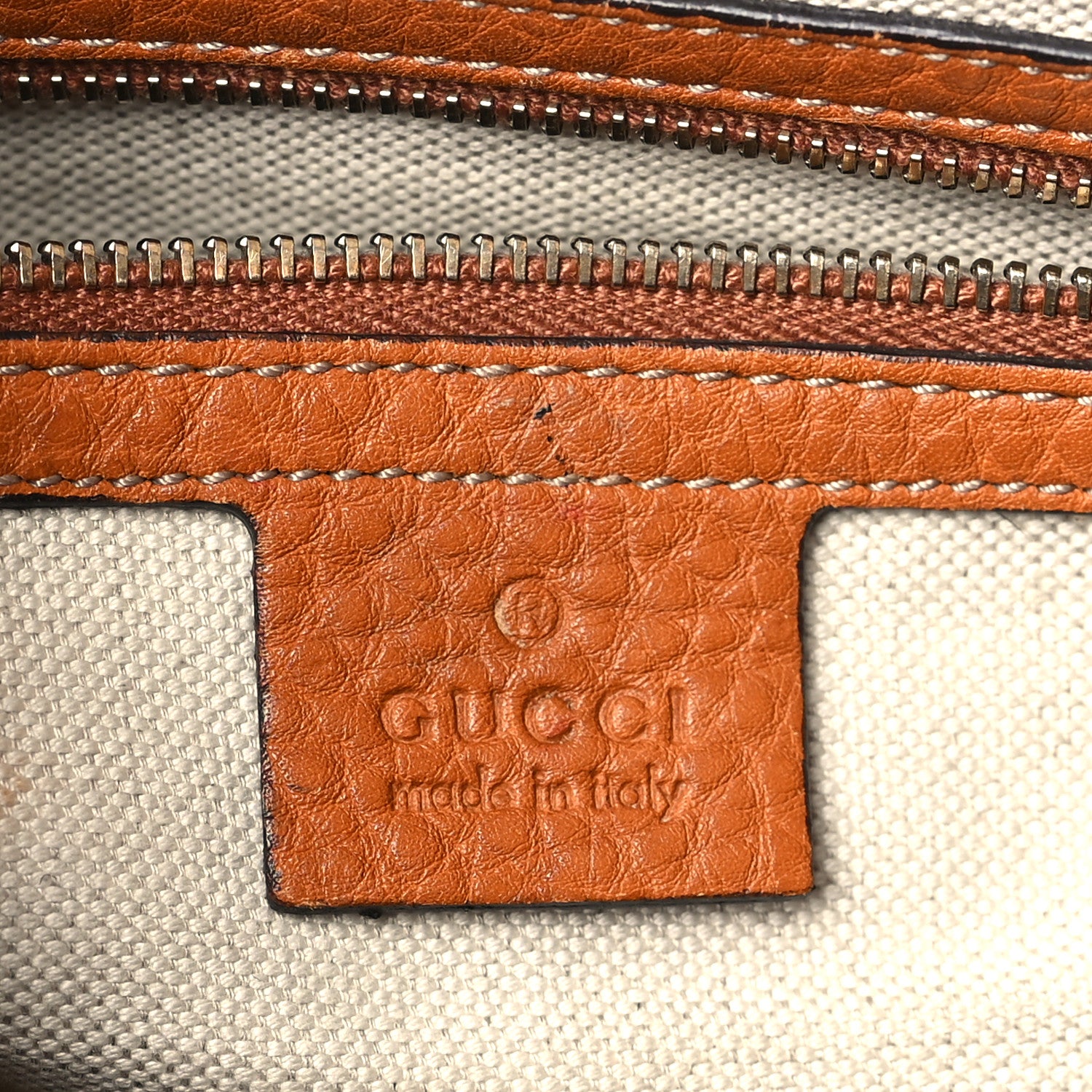Gucci Calfskin Vintage Web Medium Boston Tobacco 6 of 11