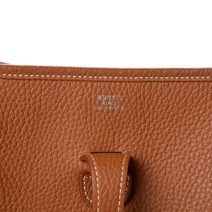 Hermes Taurillon Clemence Evelyne III PM Gold 6 of 12
