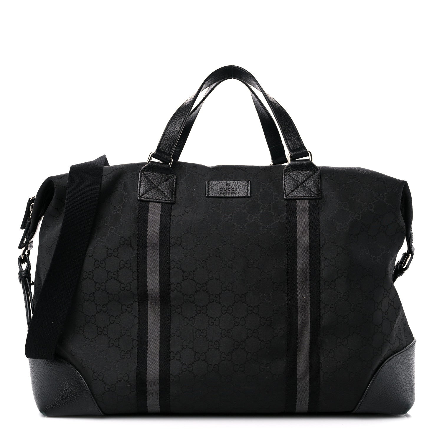Gucci Nylon Monogram XL Duffle Bag Black 1 of 14