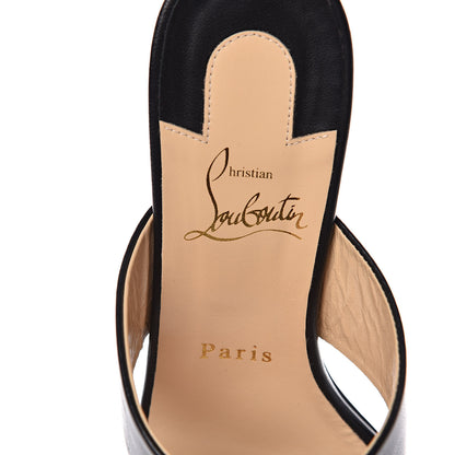 Christian Louboutin Nappa Vasa Opticat 55 Slide Sandals 37.5 Black Gold 7 of 11