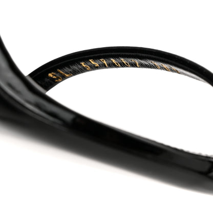 Saint Laurent Patent Calfskin Opyum 110 Sandals 38.5 Black 7 of 9