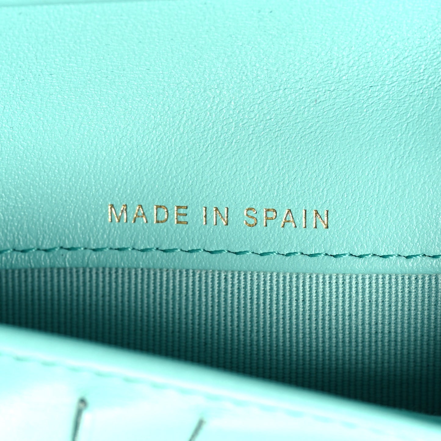 Caviar Quilted Medium Flap Wallet Light Blue