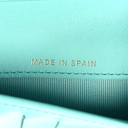 Chanel Caviar Quilted Medium Flap Wallet Light Blue 8 of 9