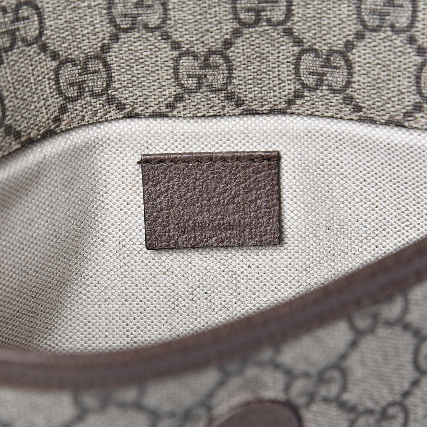 GG Supreme Monogram Neo Vintage Web Belt Bag Brown