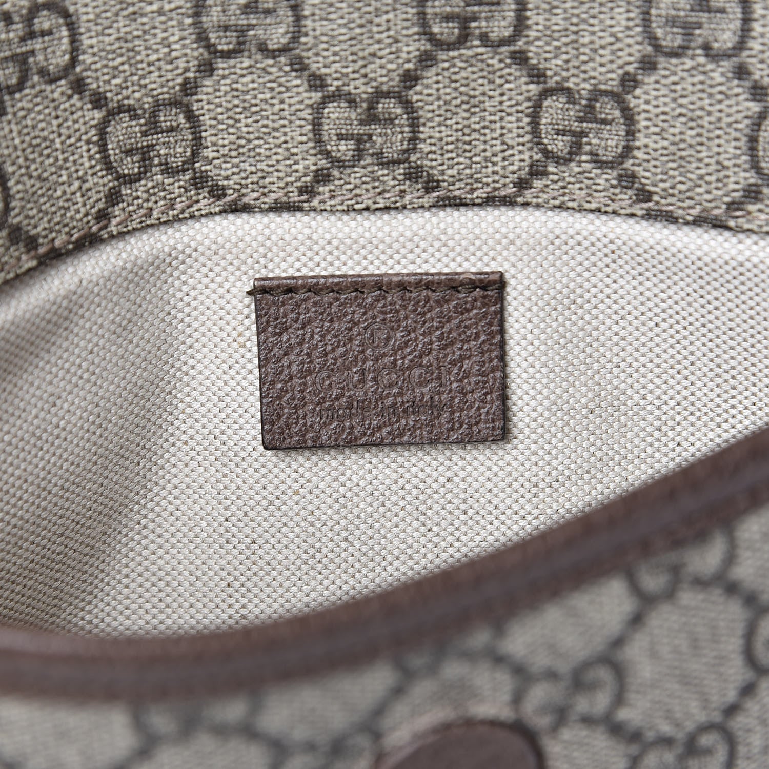 Gucci GG Supreme Monogram Neo Vintage Web Belt Bag Brown 6 of 8