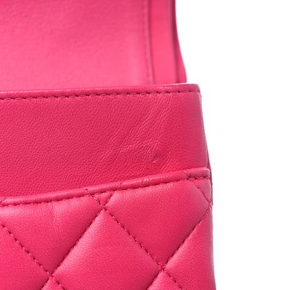 Chanel Lambskin Quilted Medium Double Flap Pink 13 of 16