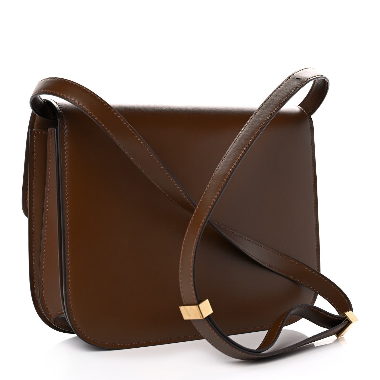 Box Calfskin Medium Classic Box Flap Bag Camel