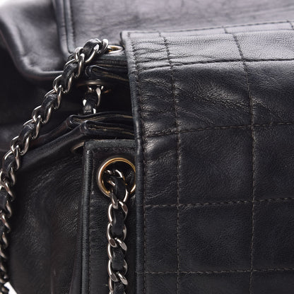 Chanel Lambskin Chocolate Bar Accordion Mademoiselle Flap Black 20 of 25
