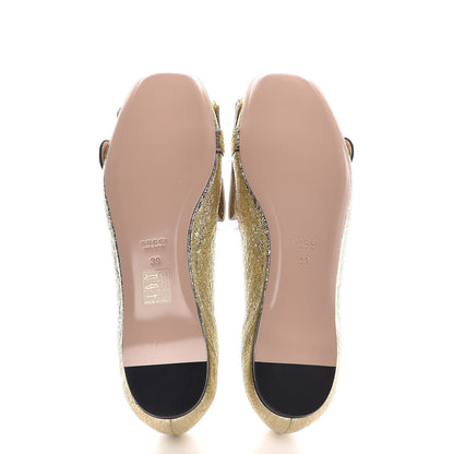 Gucci Galassia GG Marmont Fringe Flats 39 Platino 5 of 8