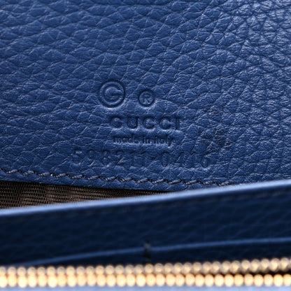 Gucci Pebbled Calfskin Soho Wallet on Chain Caspian 6 of 12