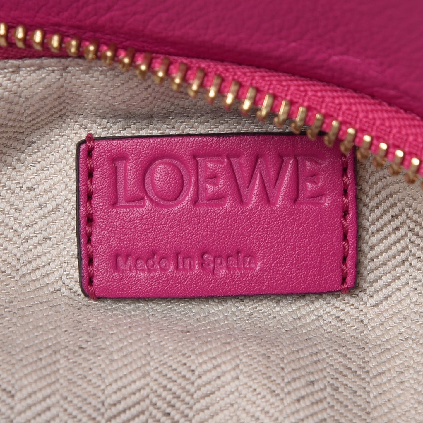 Calfskin Small Puzzle Bag Fuchsia