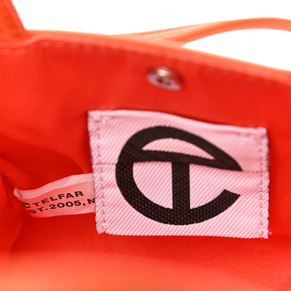 Telfar Vegan Leather Small Shopping Bag Orange 6 of 7
