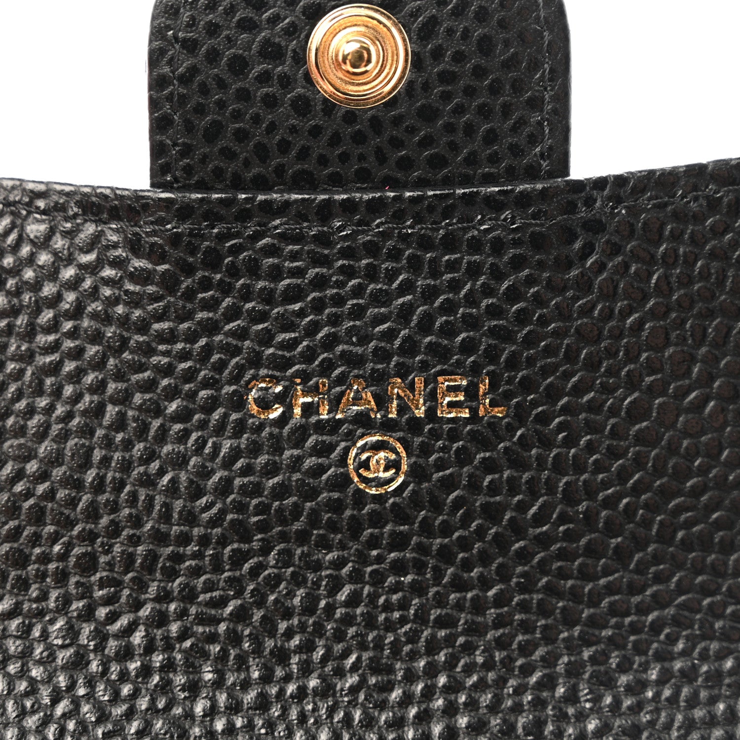 Chanel Caviar Quilted Flap Card Holder Wallet Black 6 of 9