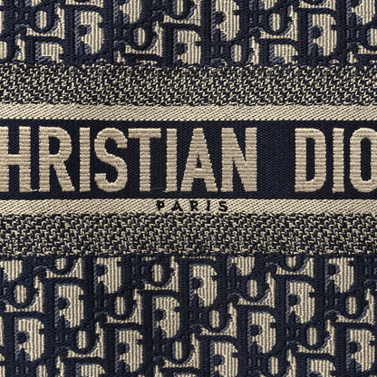 Christian Dior Oblique Large Book Tote Blue Multicolor 8 of 15