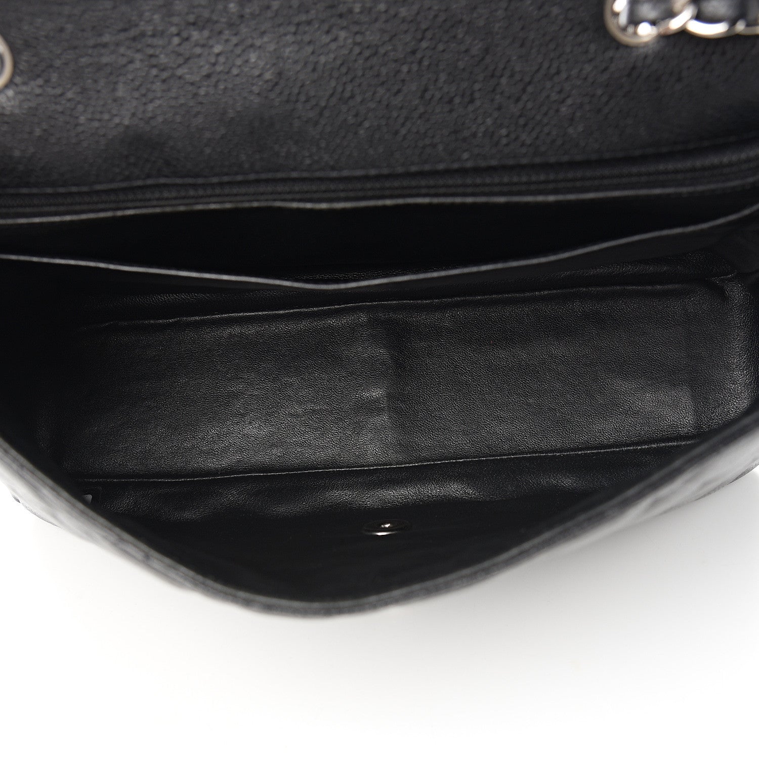 Chanel Caviar Quilted Jumbo Single Flap Black 4 of 9