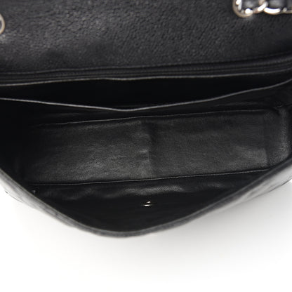 Chanel Caviar Quilted Jumbo Single Flap Black 4 of 9
