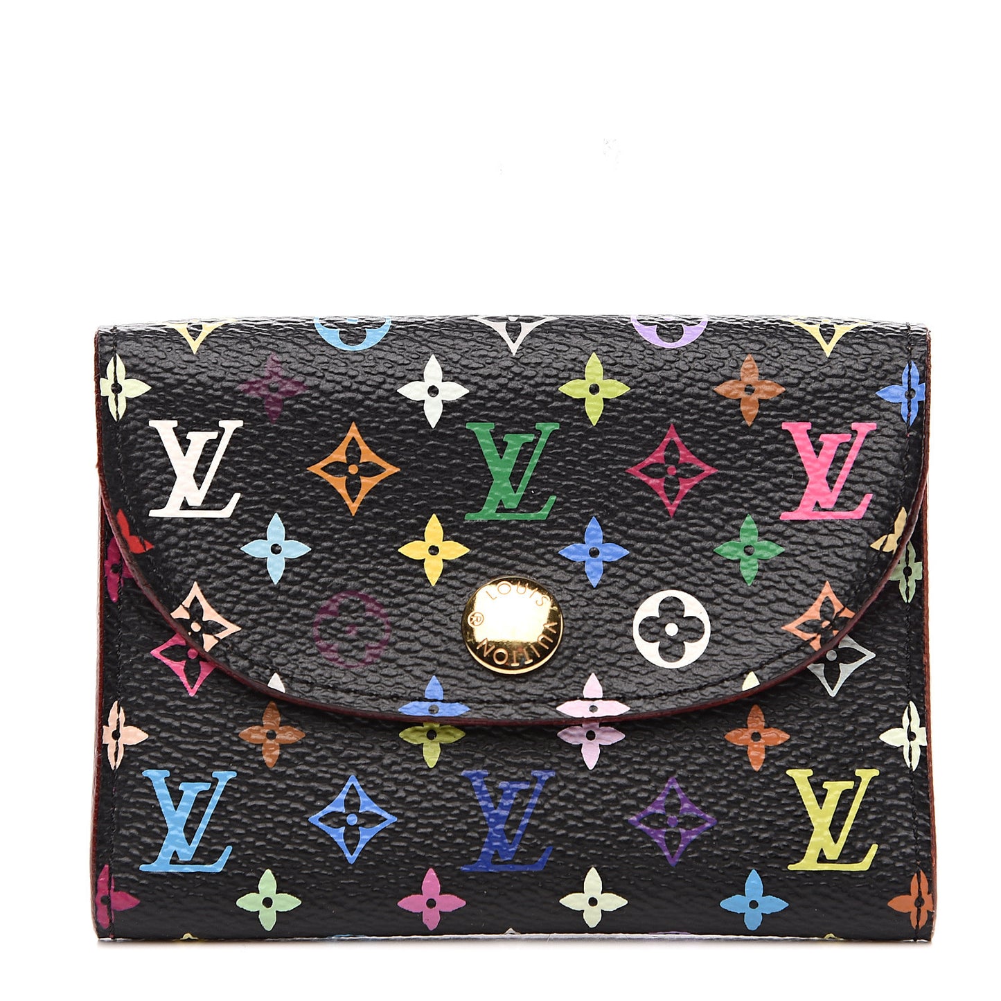 Monogram Multicolor Business Card Holder Black Grenade