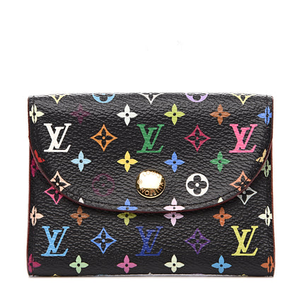 Louis Vuitton Monogram Multicolor Business Card Holder Black Grenade 1 of 5