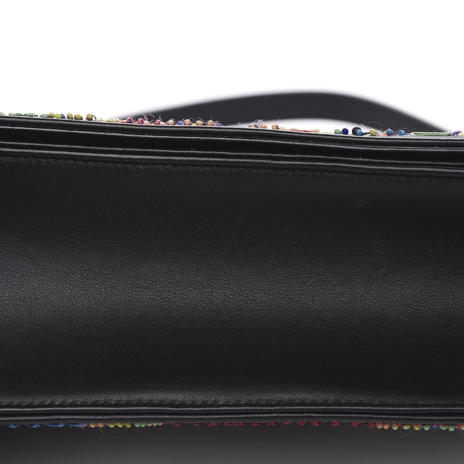 Christian Dior Lambskin Embroidered Medium Diorama Flap Bag Black 8 of 11