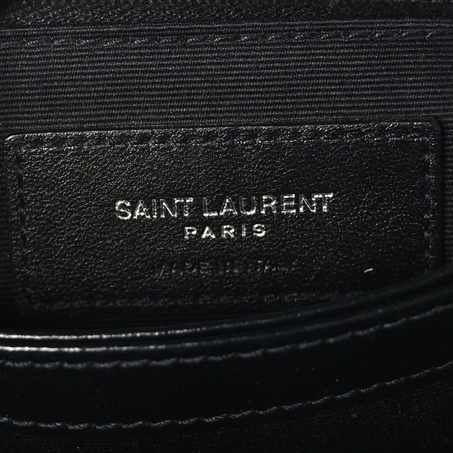 Saint Laurent Calfskin Y Quilted Monogram Toy Loulou Crossbody Bag Black 6 of 9