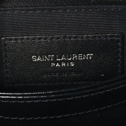 Saint Laurent Calfskin Y Quilted Monogram Toy Loulou Crossbody Bag Black 6 of 9